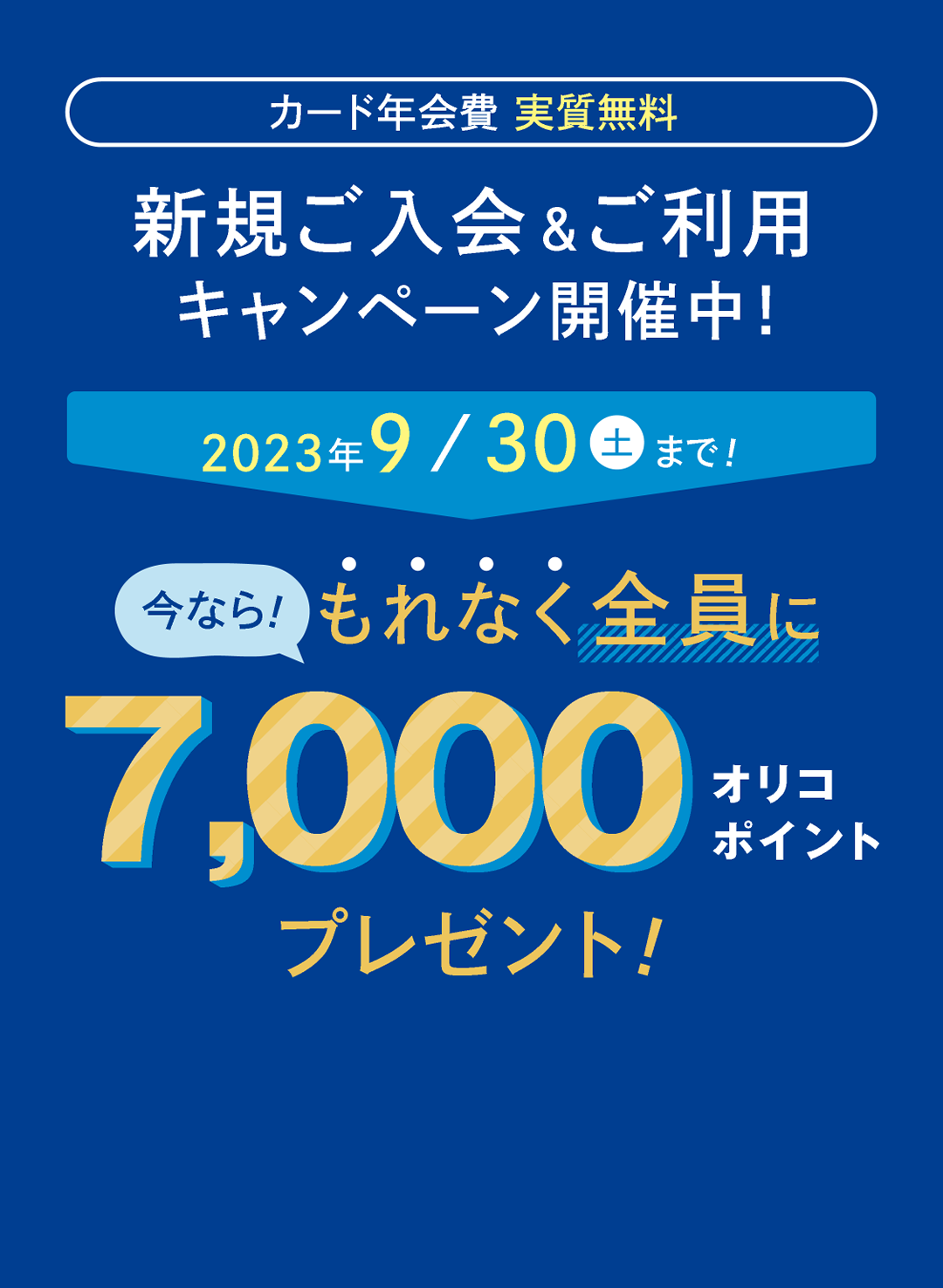 カード年会費実質無料 新規ご入会＆ご利用キャンペーン開催中！今なら最大20000円相当プレゼント