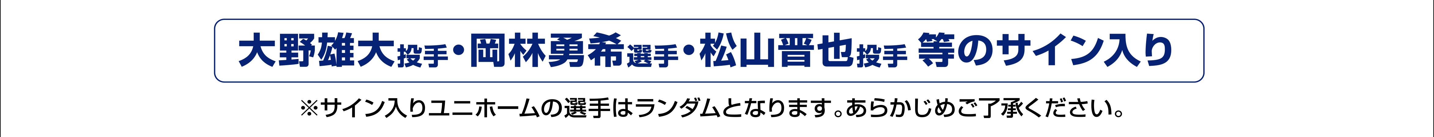 大野雄大投手・岡林勇希選手・松山晋也選手などのサイン入り