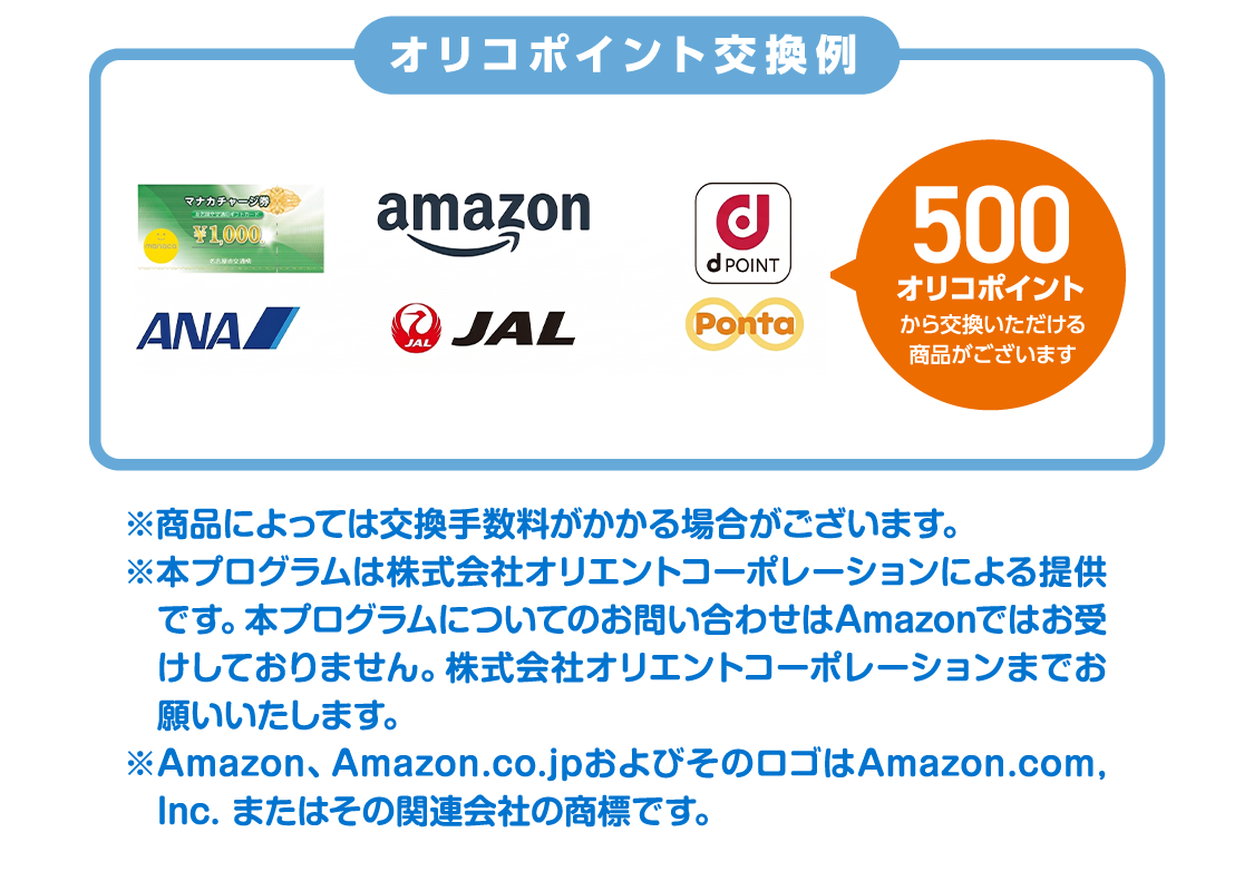 オリコポイント交換例
